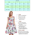 Grace Karin Sleeveless Crew Neck V-Back Tulle Netting + Satin Retro Vintage Flared A-Line Vestido CL010468-1